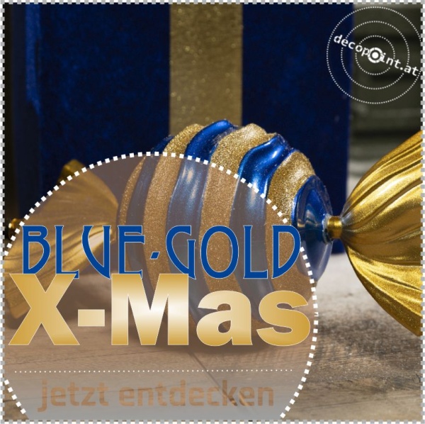 XMAS Blau-Gold