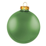 Boule de Noel en verre 6pcs./blister mat Color: vert mat...
