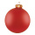 Christmas balls red matt made of glass 6 pcs./blister - Material:  - Color: matt red - Size: Ø 6cm