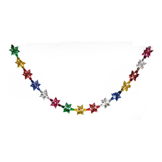 Pull out garland  - Material: metal foil flame retardent - Color: multicoloured - Size: Ø 15cm X 270cm