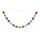 Pull out garland  - Material: metal foil flame retardent - Color: multicoloured - Size: Ø 15cm X 270cm