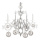 Chandelier with balls 4 arms - Material: with glitter wood/plastic - Color: silver - Size:  X 53cm