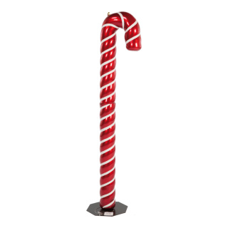 Candy stick  - Material: with glimmer metal base plastic - Color: red/white - Size:  X 125cm