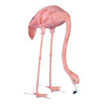 Flamingo head down, plastic with feathers     Size: 72cm...
