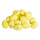 Kiebitzei 20 Stck./Btl., mit Stroh, Kunststoff Größe:3,5x2,5cm Farbe: gelb #