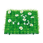 Grass tile »Daisies« plastic, artificial silk...
