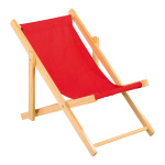 Chaise longue bois avec coton     Taille: 26x18cm...