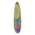Planche de surf bois, avec support     Taille: 170x40cm...