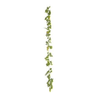 Guirlande de vigne 6x, soie artificielle     Taille: 180cm    Color: vert
