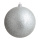 Weihnachtskugel      Groesse: Ø 8cm, 6 Stk./Blister, mit festem Glitter, aus Kunststoff    Farbe: silber