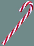 Candy stick with bow 6-fold - Material: plastic - Color:...