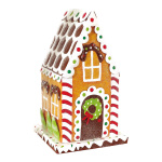 Gingerbread house  - Material: slightly frosted metal -...