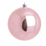 Christmas ball antique pink shiny 6 pcs./blister -...