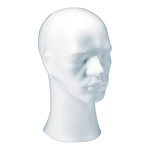 Male head »Phil« styrofoam     Size: 32x15cm...