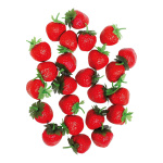 Strawberries plastic, 24 pcs./box     Size: Ø 4 cm...
