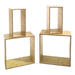 Shelf set OSB wood     Size: 40x40x20cm/37,5cmx37,5x20cm/...