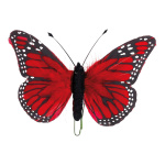 Schmetterling Federn     Groesse: 13x20 cm    Farbe: rot...