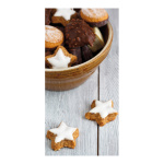 Banner "Star-shaped cinnamon biscuit" fabric -...