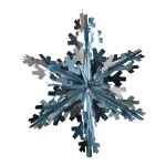 Foil snowflake foldable with hanger - Material:  - Color:...