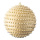 Weihnachtskugel dekoriert mit Perlen & Glitter     Groesse:Ø 12cm    Farbe:gold