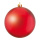 Boule de Noël rouge mat en plastique ignifugé en B1 Color: rouge mat Size: Ø 25cm