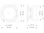 LAVOCE FSF030.70 3 Zoll  Breitbandlautsprecher, Ferrit, Stahlkorb