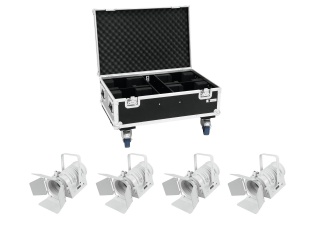 EUROLITE Set 4x LED THA-40PC ws + Case