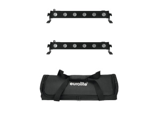 EUROLITE Set 2x LED BAR-6 QCL RGBA + Soft-Bag