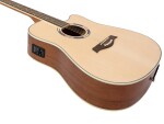DIMAVERY JK-500 Western Guitar, cutaway, nature
