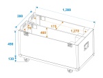 ROADINGER Flightcase 2x LCD ZL55