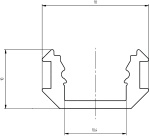 EUROLITE Multiprofil für LED Strip silber 2m