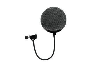 OMNITRONIC Mikrofon-Popfilter, Metall schwarz