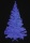 EUROPALMS Tannenbaum, UV-glitzerweiß, 210cm