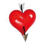 Herz mit Pfeil 3D, aus Styropor     Groesse: 40x40x10cm...
