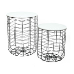 Metal baskets set of 2 - Material: round - Color:...