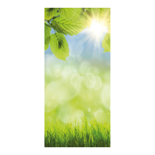 Banner "Spring Grass" fabric - Material:  - Color: green/blue - Size: 180x90cm