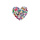 Banner "Butterfly Heart" fabric - Material:  - Color: multicoloured - Size: 180x90cm