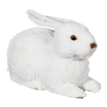 Rabbit lying - Material:  - Color: white - Size: 25cm