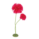 Paper flower with stand - Material: with 2 flower heads -...