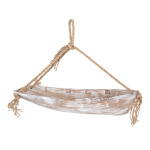 Boat with rope hanger made of wood     Size: 42x10cm...