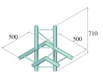 ALUTRUSS BILOCK E-GL22 C44-H 4-Wege-Ecke 90°