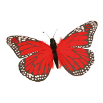 Butterfly  - Material: feathers - Color: red - Size:...