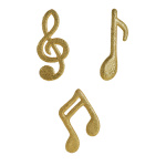 Musical notes 3-fold with glitter - Material:  - Color:...