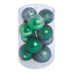 Christmas balls 12 pcs. - Material: out of plastic in...