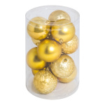 Christmas balls 12 pcs. - Material: out of plastic in...