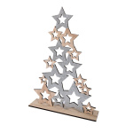 Wooden tree out of star contours - Material: with bottom...