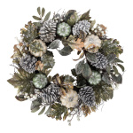 Pine wreath decorated - Material: with cones leaves...