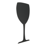 Silhouette Kreidetafel "Glass" inkl. 1...