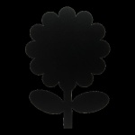Silhouette Kreidetafel "FLOWER" inkl. 1 Kreidestift und Wand Klettverschlusskleberstreifen