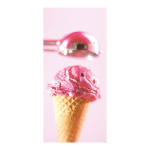 Banner "Rasberry ice cream"  - Material: made...